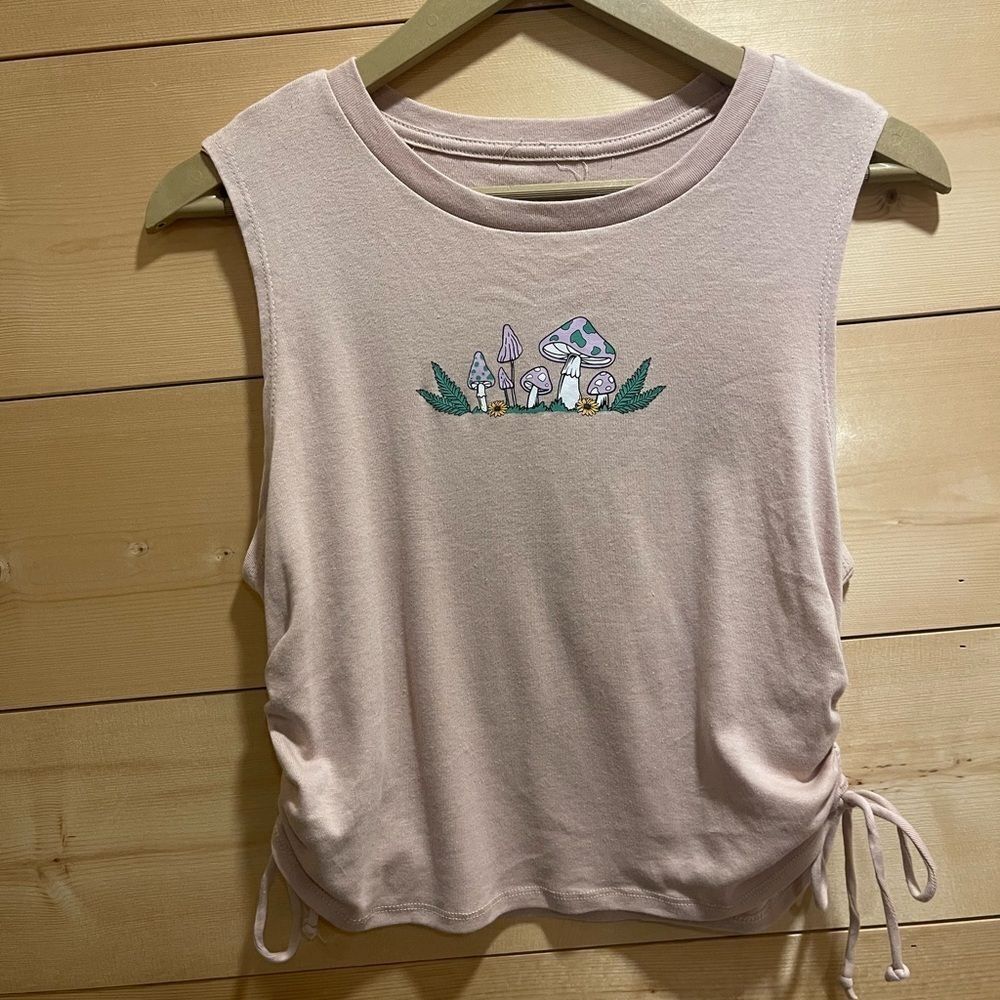 Organic Generation Cropped Mushroom Top XL Cotton